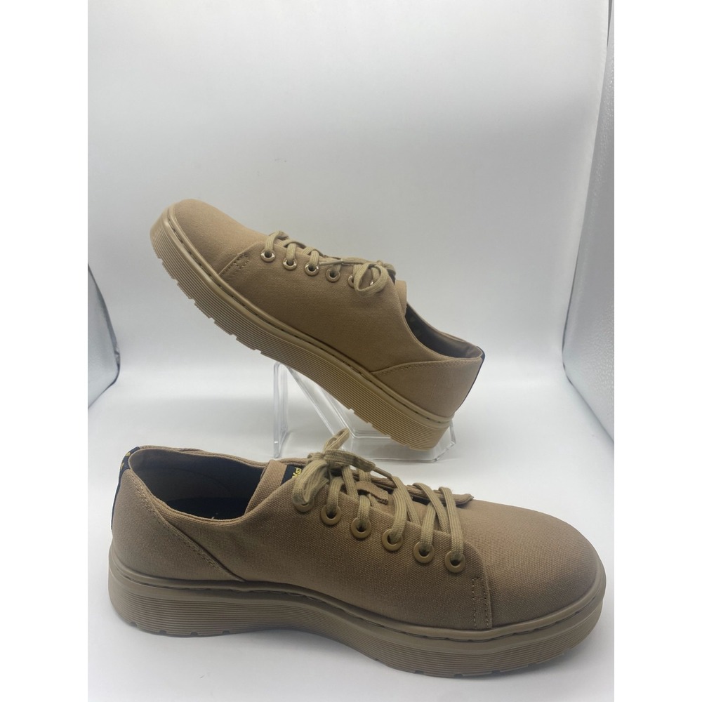 Dr. Martens Dante Unisex US M9/L10 Sneakers Savannah Tan Canvas Casual Shoes